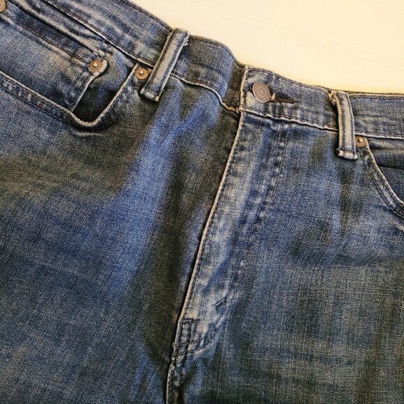 Levis 514 Jeans Mens Tag Size 36x32 Blue Denim Straight Leg Regular Fit - Picture 9 of 16